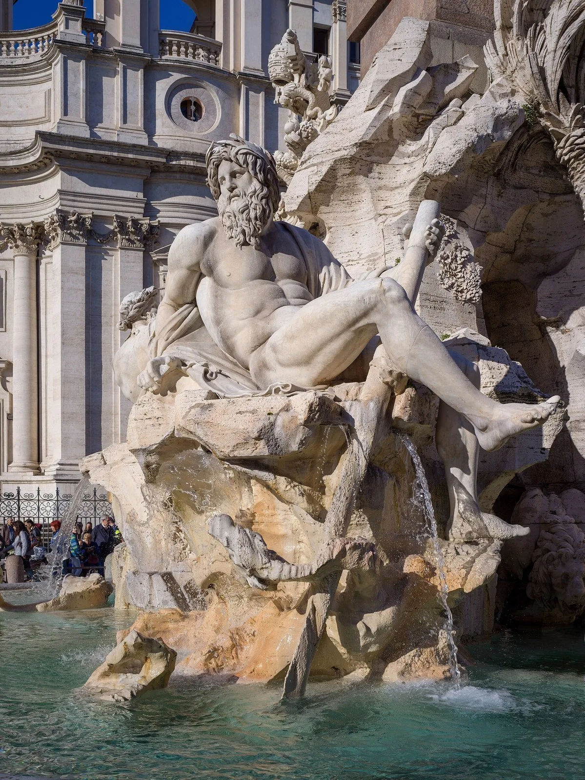 Piazza Navona a Roma con la Fontana dei Quattro Fiumi del Bernini
